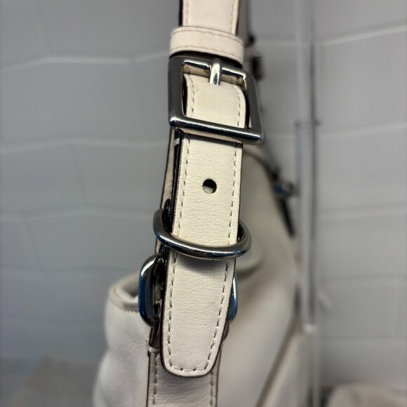 Coach Legacy Courtenay Leather Hobo Shoulder Bag - White - Picture 13 of 13